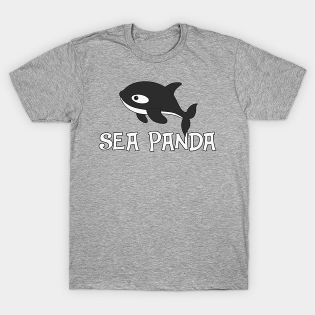 Killer Whale Sea Panda T-Shirt by Liberty Art